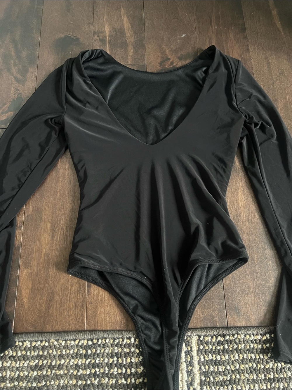 Women’s Long Sleeve Black Bodysuit